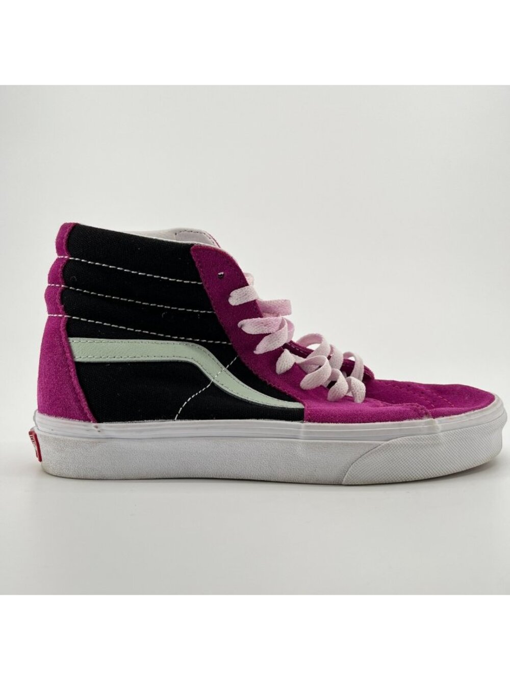 Vans Sk8-Hi Womens Size 7 Purple Black White Athletic Skateboard Shoes Sneakers